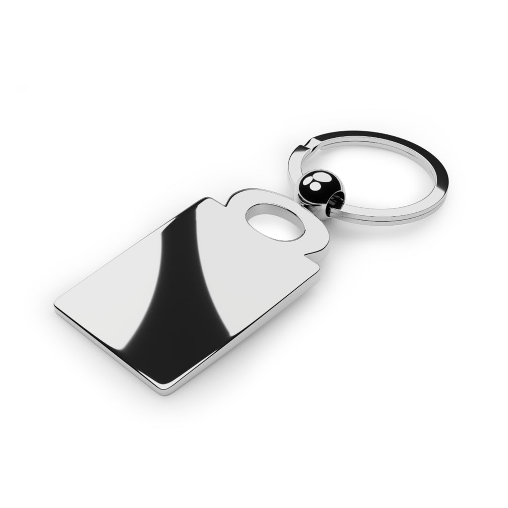Rectangle Photo Keyring — Custom Engraved Photo Keychain (Made in TX)