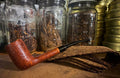 Lightly blasted billiard 1/4 bent stem