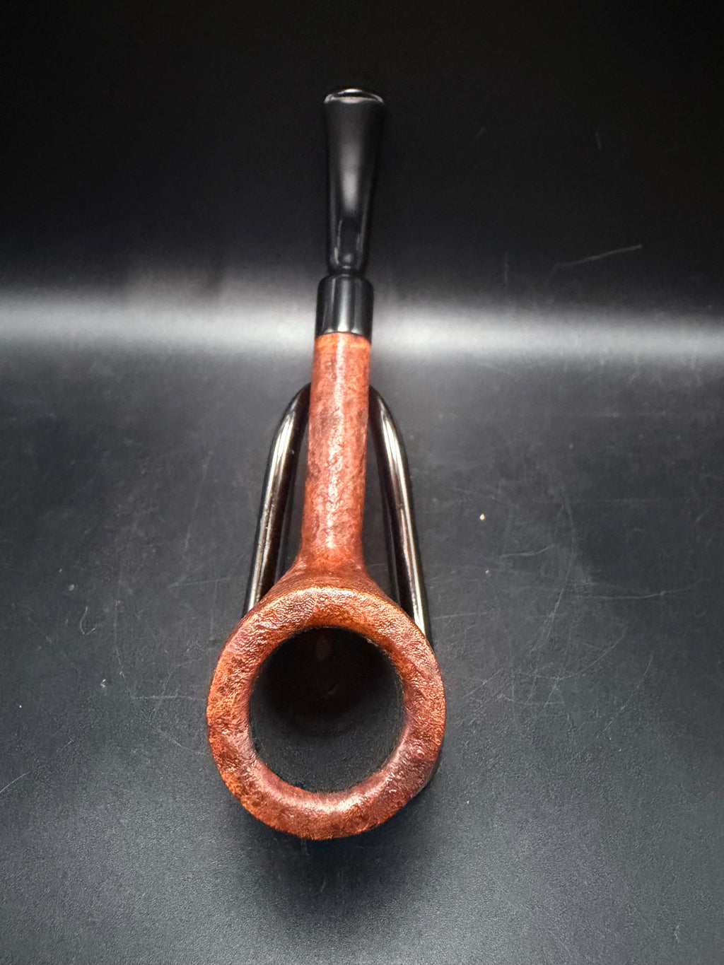 Lightly blasted billiard 1/4 bent stem