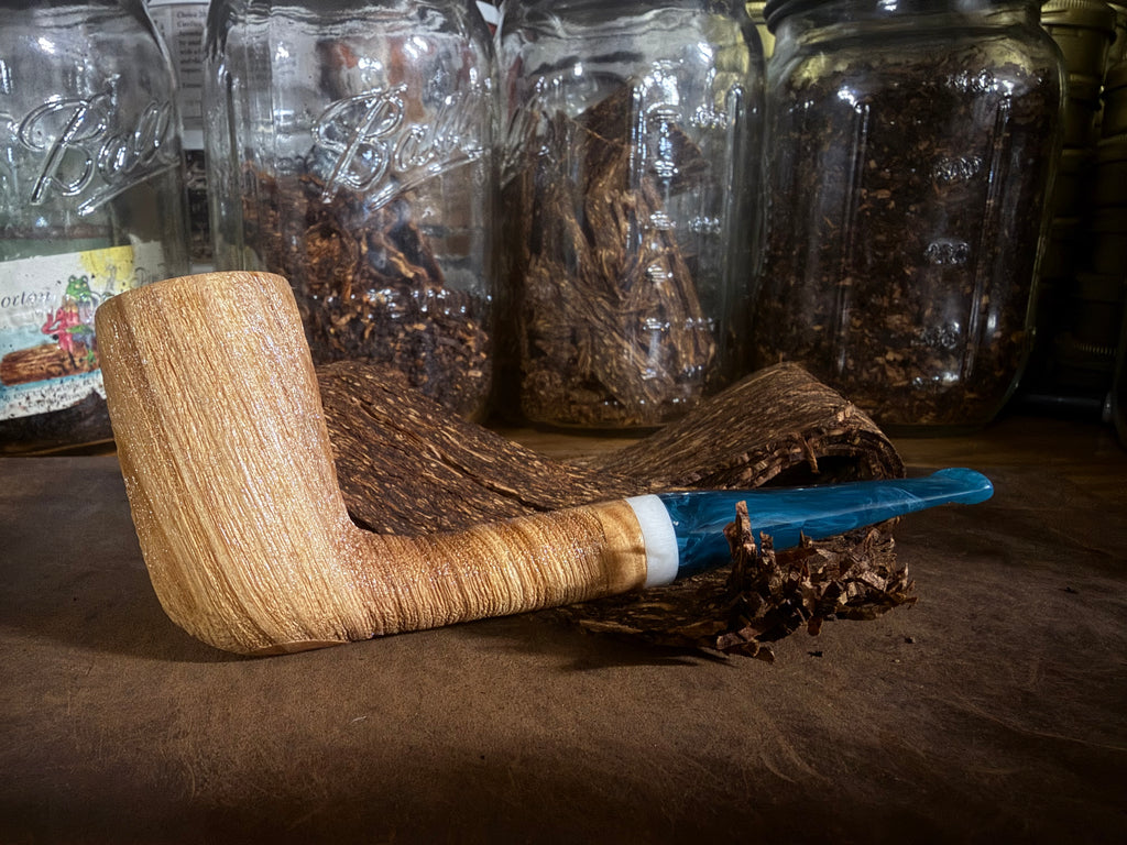 Blasted olive wood stack