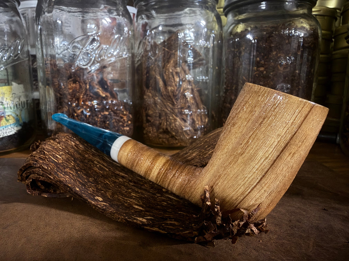 Blasted olive wood stack