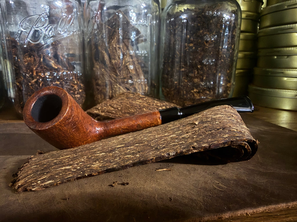 Lightly blasted billiard 1/4 bent stem