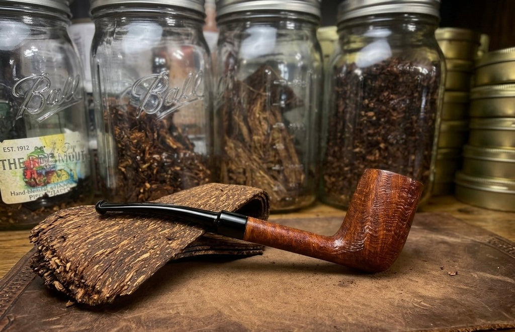 Lightly blasted billiard 1/4 bent stem